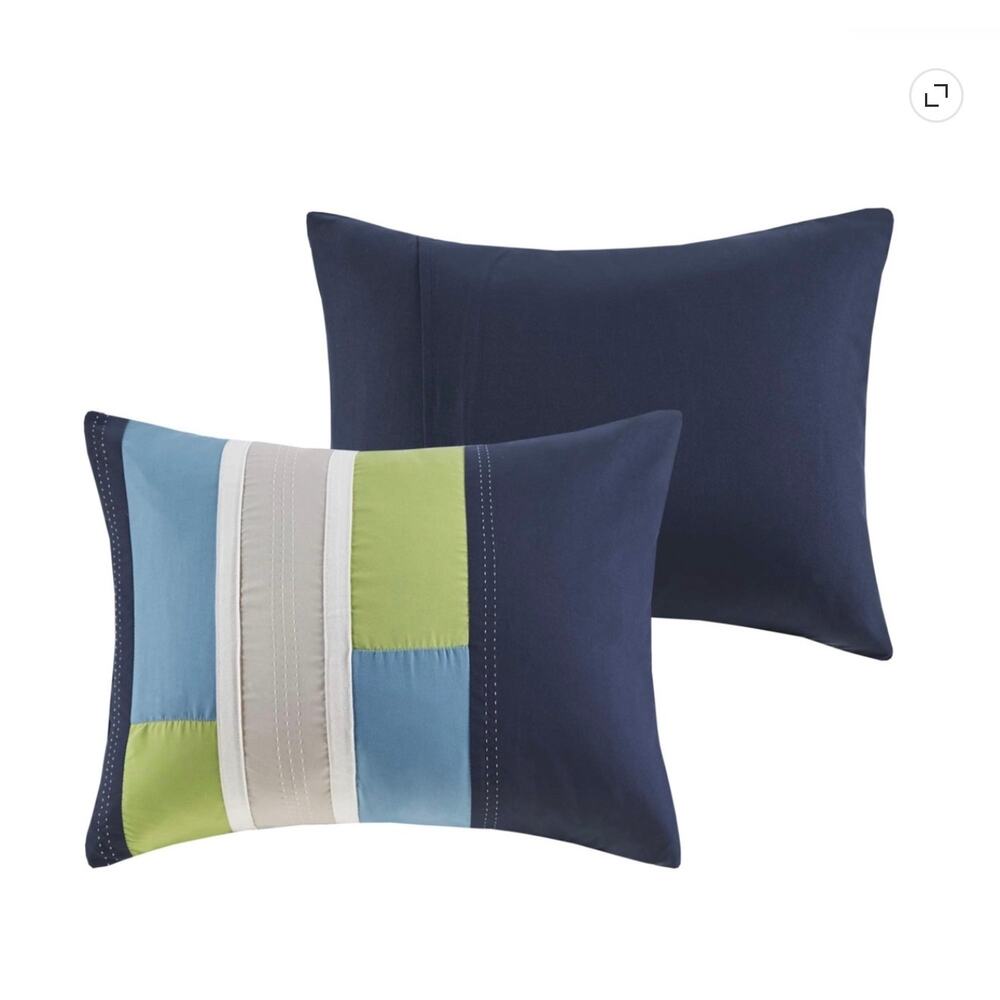 New Mi zone blue & green comforter bedding set 3pc twin twin XL - Picture 2 of 3
